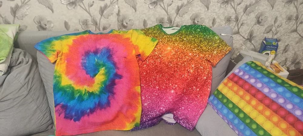 Фото-отзыв покупателя — Джинсовый рюкзак с принтом «Tie-Dye — ХИППИ», Lacotton