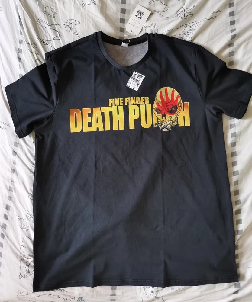 Фото-отзыв покупателя — Детское худи с принтом «Five Finger Death Punch — FFDP», Lacotton