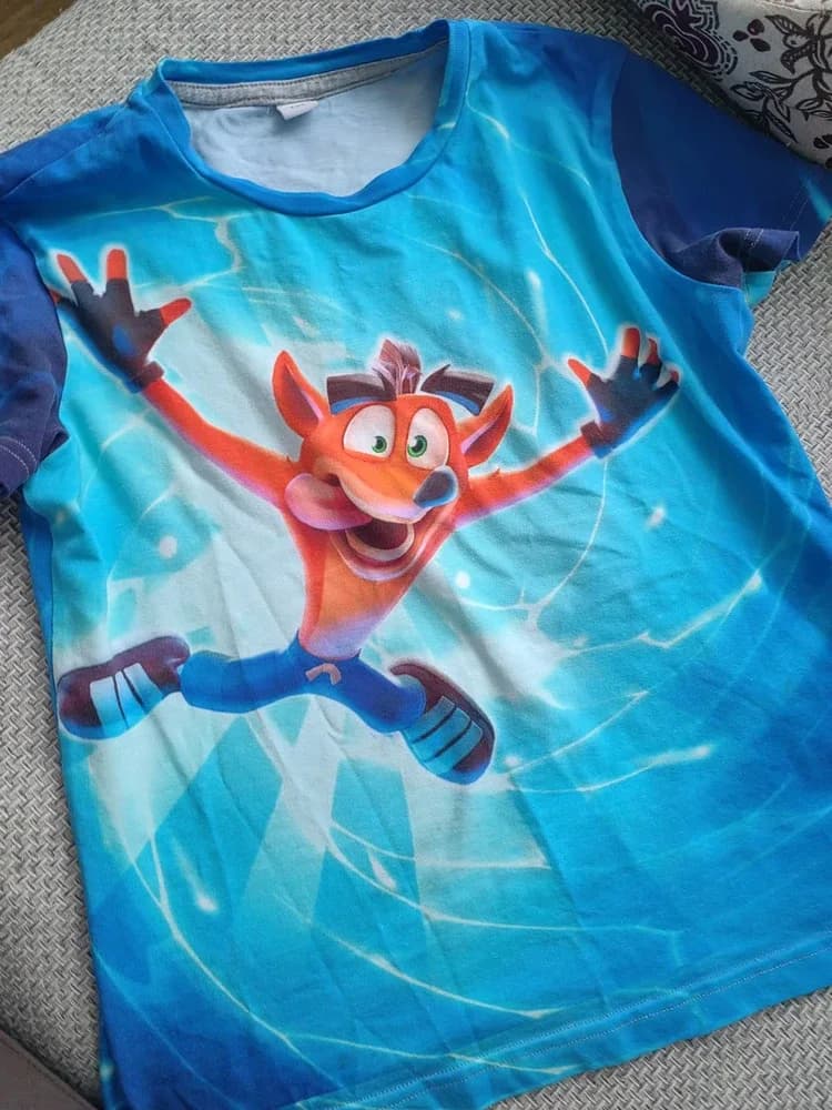 Фото-отзыв покупателя — Женская футболка оверсайз с принтом «Crash Bandicoot», Lacotton