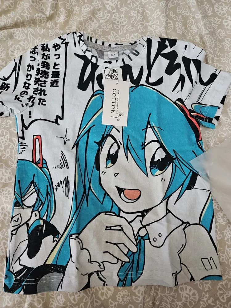 Фото-отзыв покупателя — Женская базовая футболка с принтом «Хацуне Мику — Hatsune Miku», Lacotton