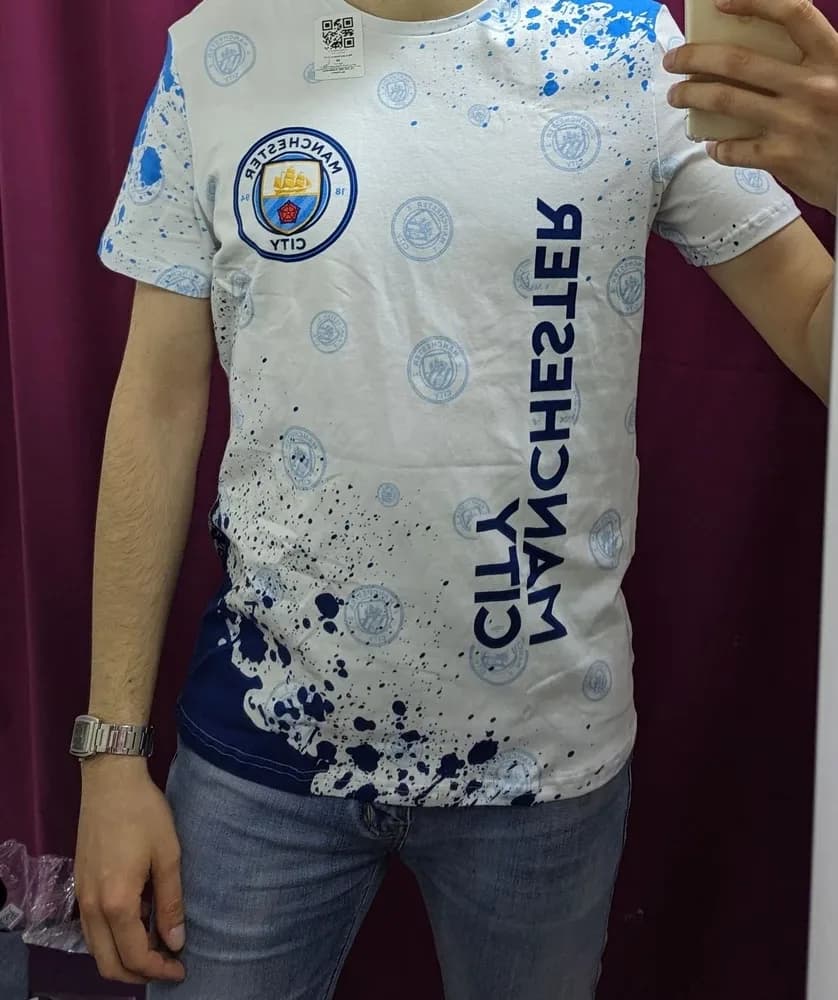Фото-отзыв покупателя — Детское худи с принтом «Splatter — MANCHESTER CITY Манчестер Сити», Lacotton