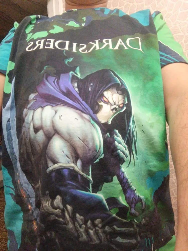 Фото-отзыв покупателя — Худи мужской базовый хлопок с принтом «Darksiders — Darksiders 2», Lacotton