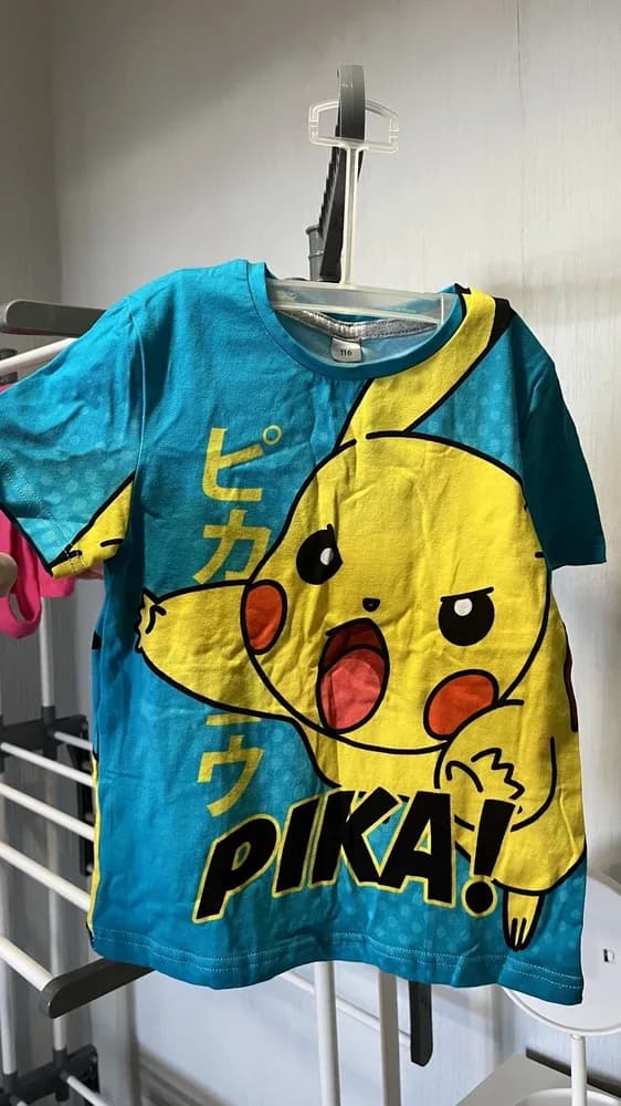 Фото-отзыв покупателя — Детская пижама с брюками с принтом «Надпись PIKA!», Lacotton