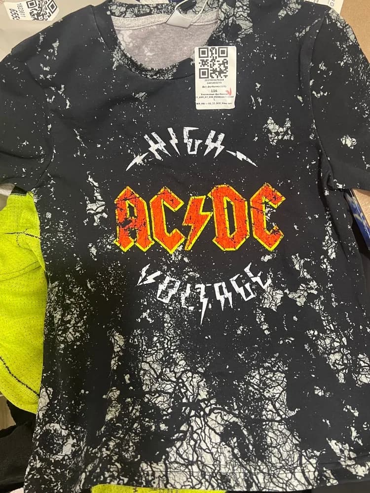 Фото-отзыв покупателя — Мужская базовая футболка с принтом «AC/DC», Lacotton