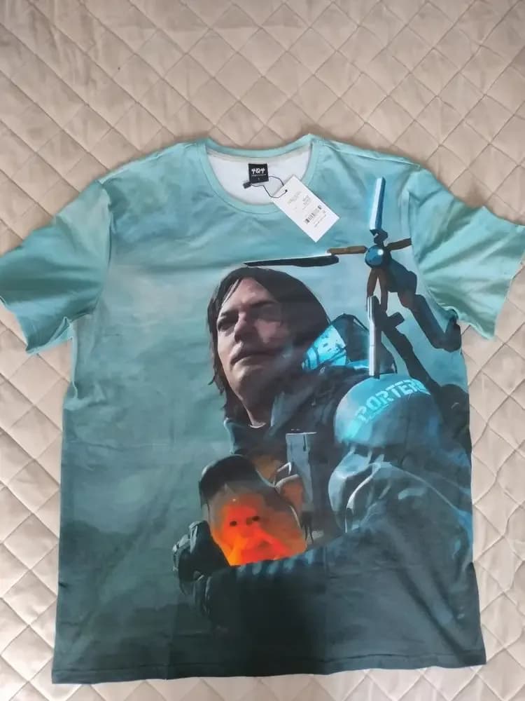 Фото-отзыв покупателя — Детская пижама с шортами с принтом «Death Stranding — Сэм - DEATH STRANDING», Lacotton