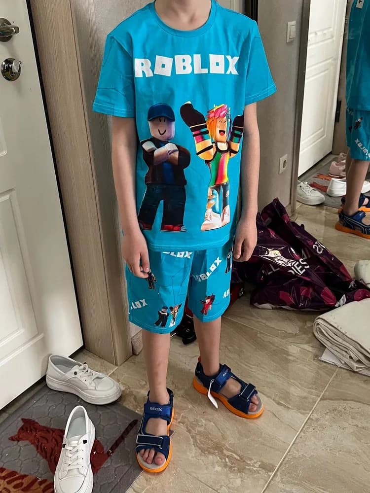 Фото-отзыв покупателя — Roblox Light Blue, Lacotton