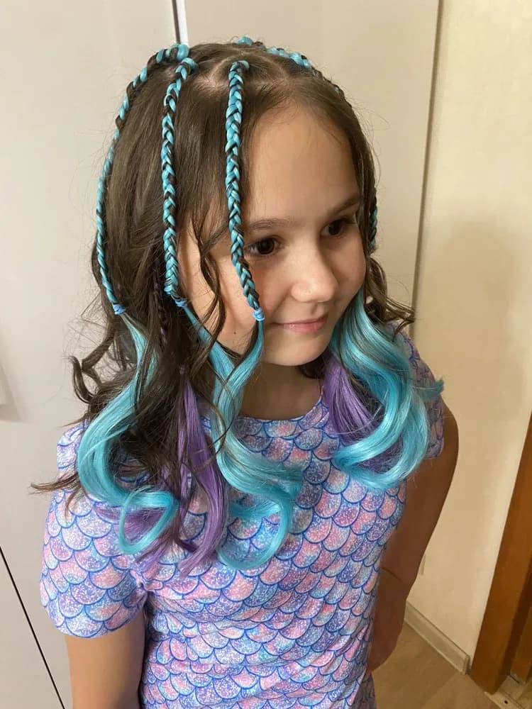 Фото-отзыв покупателя — Топ и Леггинсы с принтом «Mermaid Blue», Lacotton