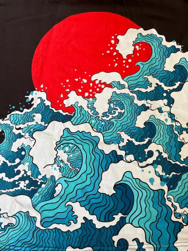 Фото-отзыв покупателя — u Asia Wave Blue Red, Lacotton