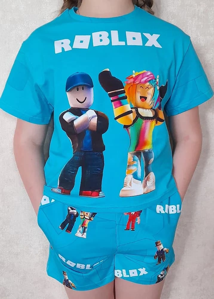 Фото-отзыв покупателя — Roblox Light Blue, Lacotton