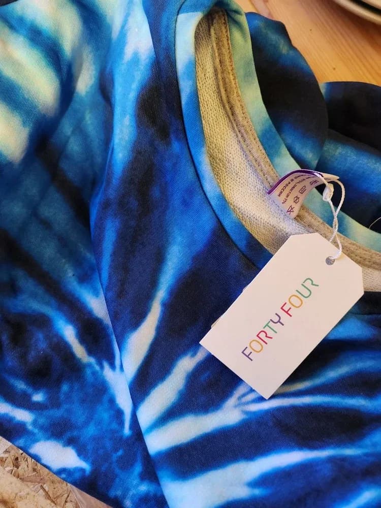 Фото-отзыв покупателя — Tie Dye Blue, Lacotton