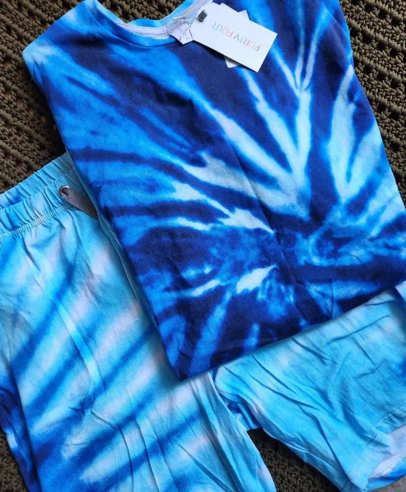 Фото-отзыв покупателя — Tie Dye Blue, Lacotton