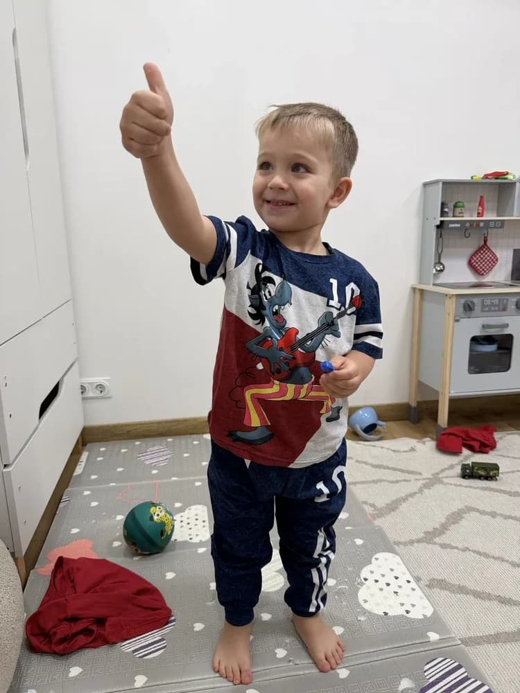 Фото-отзыв покупателя — Детская пижама с брюками хлопок с принтом «Ну, погоди!», Lacotton