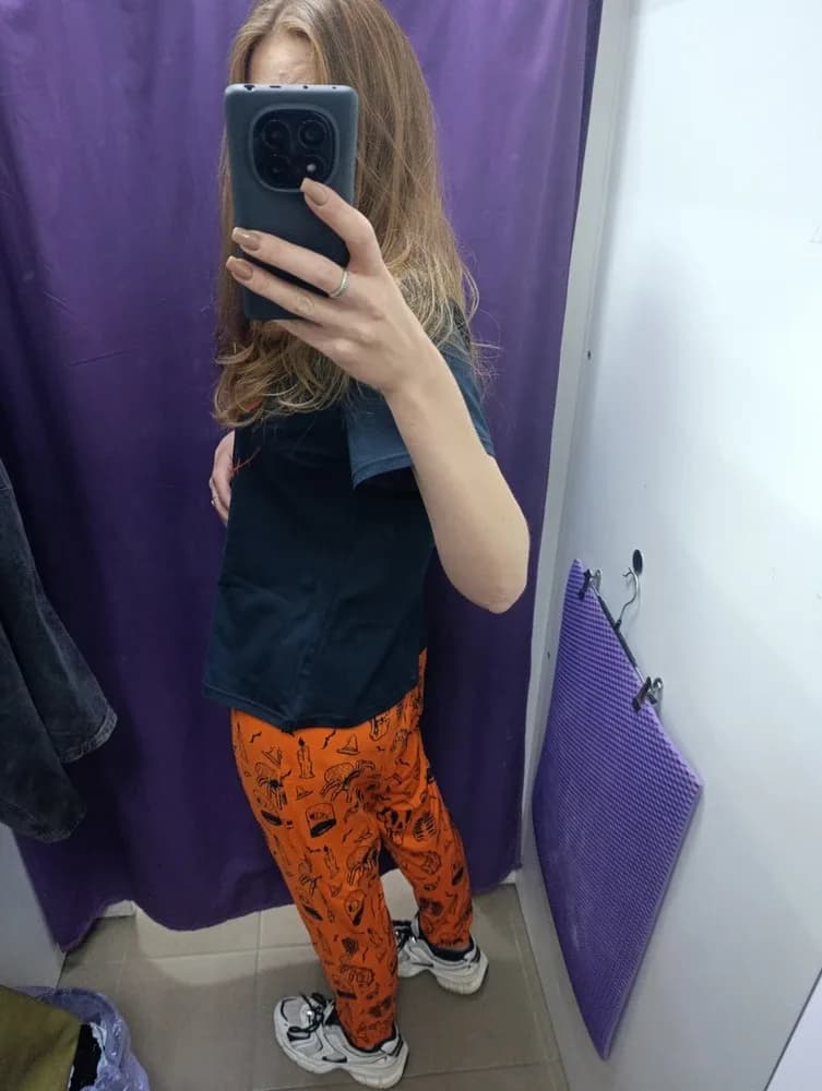 Фото-отзыв покупателя — S001 Hallween Orange Black, Lacotton