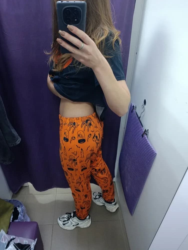 Фото-отзыв покупателя — S001 Hallween Orange Black, Lacotton