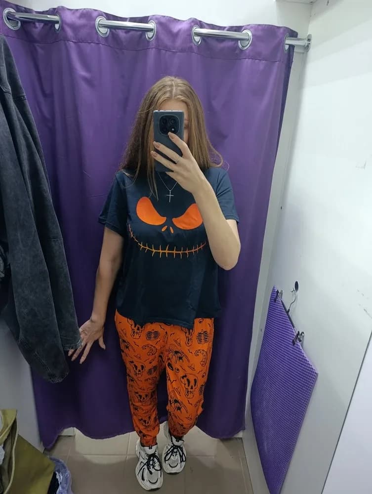 Фото-отзыв покупателя — S001 Hallween Orange Black, Lacotton