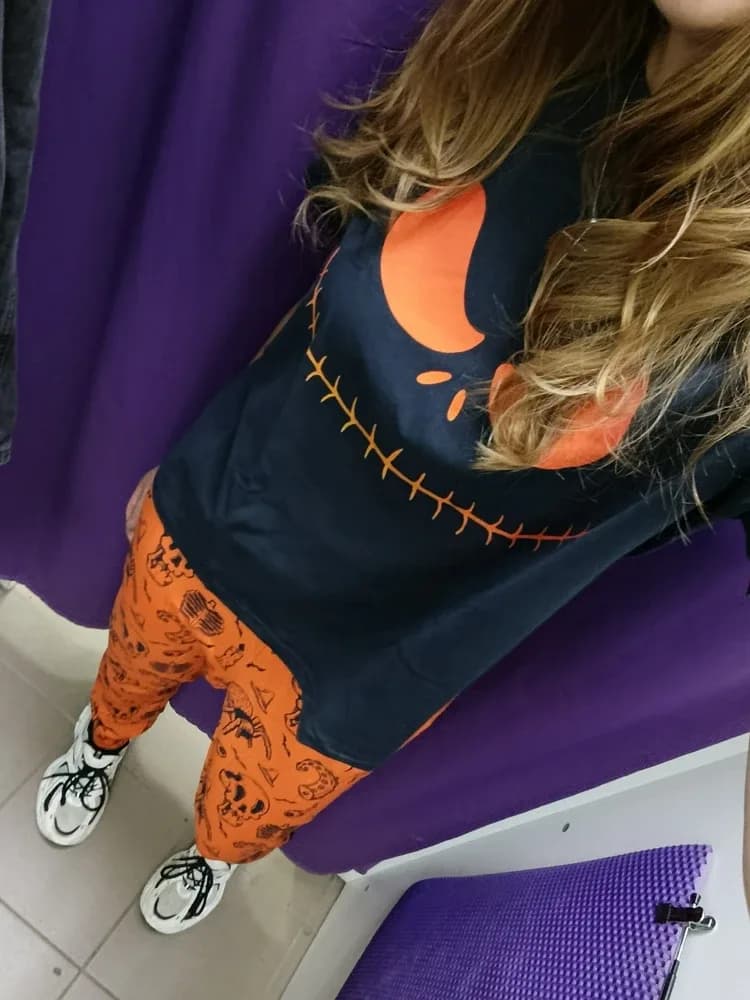 Фото-отзыв покупателя — S001 Hallween Orange Black, Lacotton