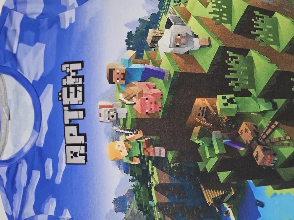 Фото-отзыв покупателя — Детский лонгслив с принтом «Артём - Minecraft», Lacotton
