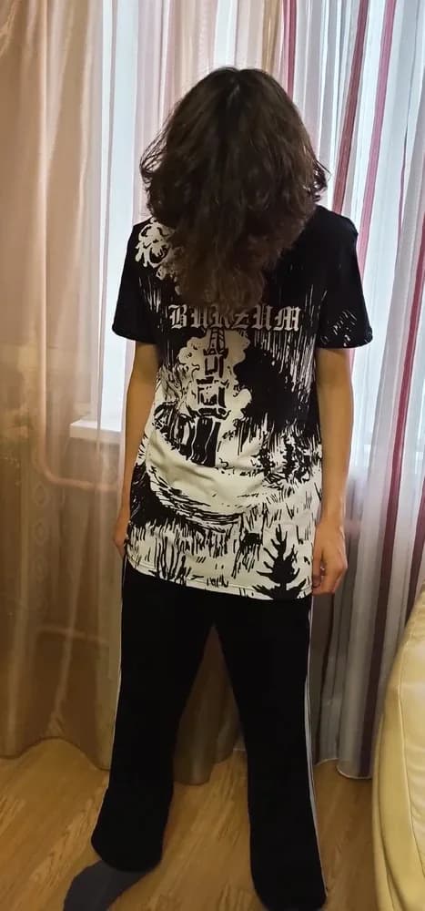Фото-отзыв покупателя — Женское худи с принтом «Металл — Burzum», Lacotton