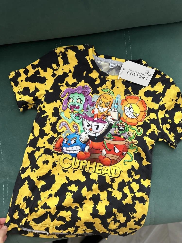 Фото-отзыв покупателя — Детский лонгслив с принтом «Cuphead», Lacotton