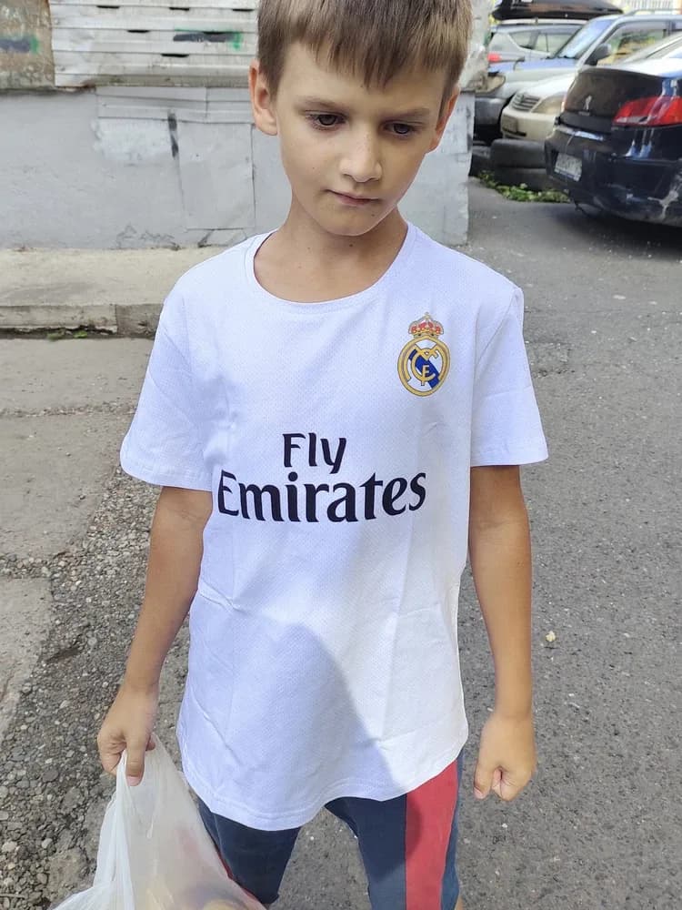 Фото-отзыв покупателя — Детское худи с принтом «Реал Мадрид — Modric home 18-19», Lacotton