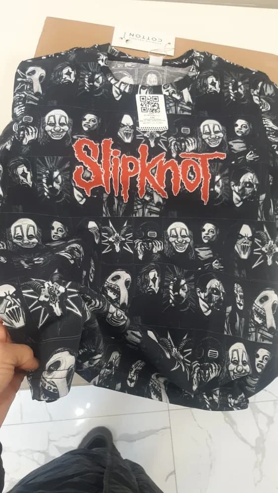 Фото-отзыв покупателя — Худи мужской базовый хлопок с принтом «Slipknot», Lacotton