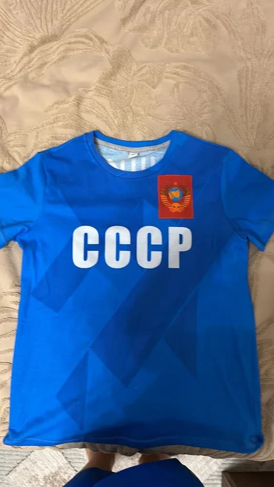 Фото-отзыв покупателя — Детская пижама с шортами с принтом «Сборная России — Лев Яшин ретро», Lacotton