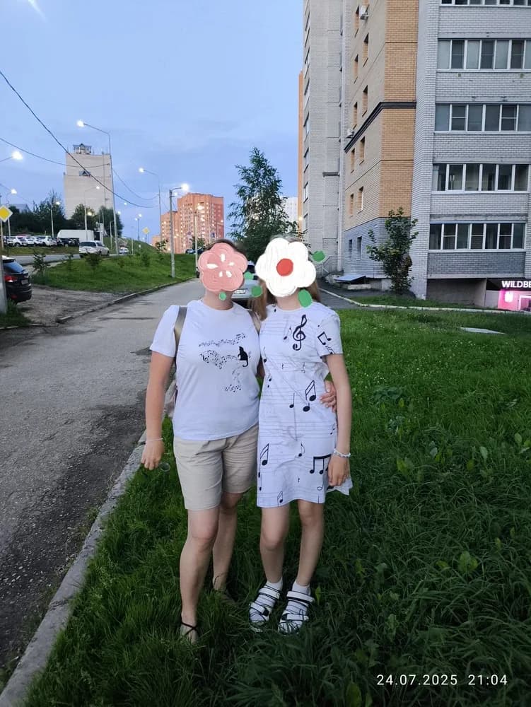 Фото-отзыв покупателя — Рюкзак детский с принтом «ноты», Lacotton
