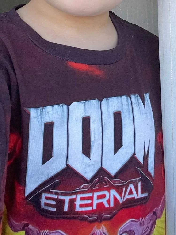 Фото-отзыв покупателя — Шоппер базовый с принтом «Khan Maykr — DOOM Eternal», Lacotton