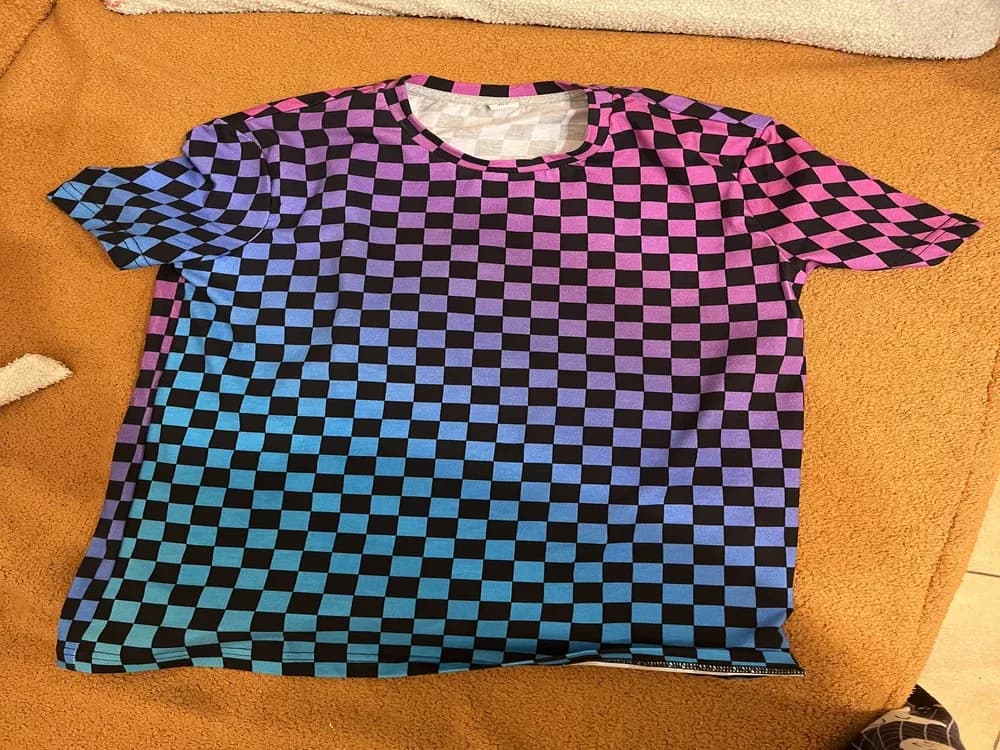Фото-отзыв покупателя — Мужские трусы боксеры с принтом «Checkerboard gradient», Lacotton