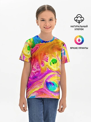 Детская базовая футболка / TIE DYE | ЯРКИЕ КРАСКИ