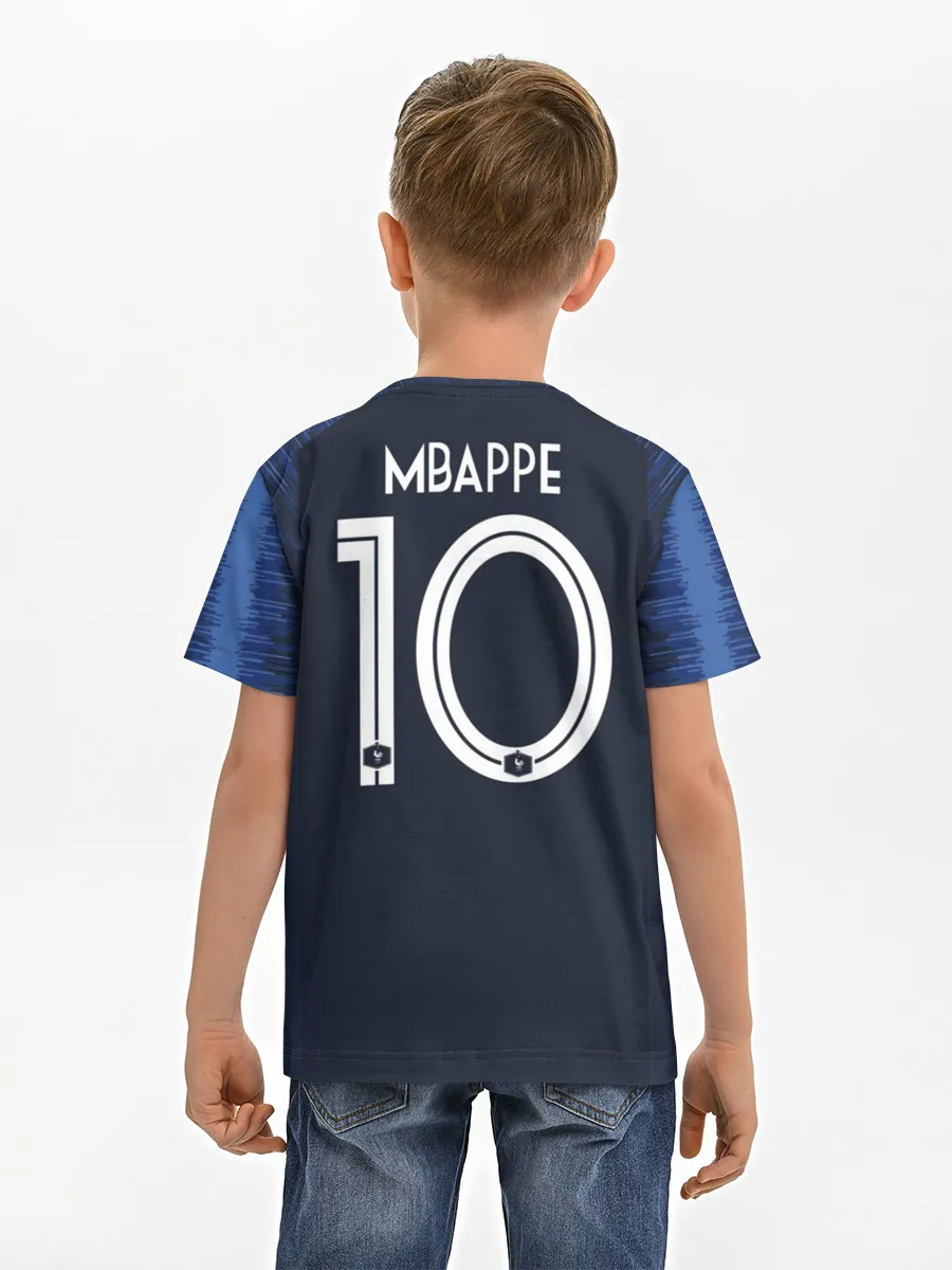 Детская базовая футболка / Mbappe home WC 2018