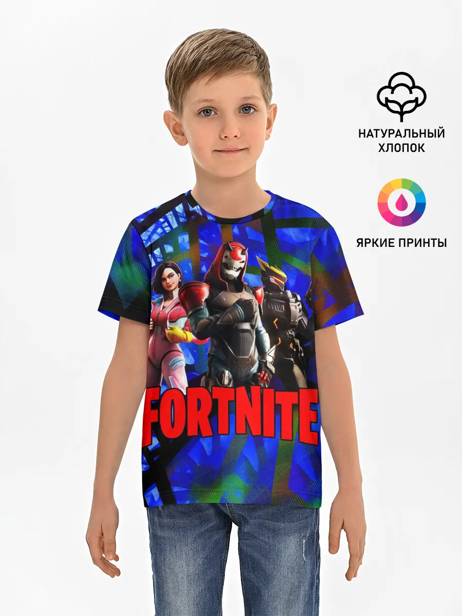 Детская базовая футболка / Fortnite