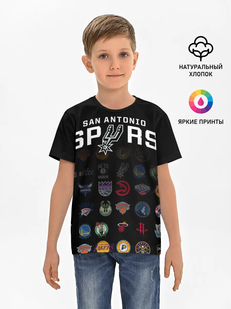 Детская базовая футболка / San Antonio Spurs (2)