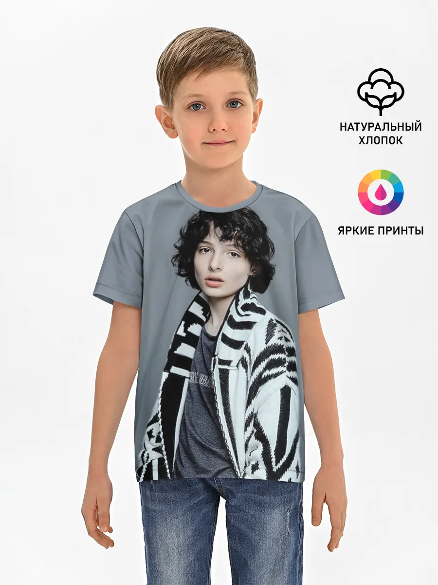 Детская базовая футболка / finn wolfhard