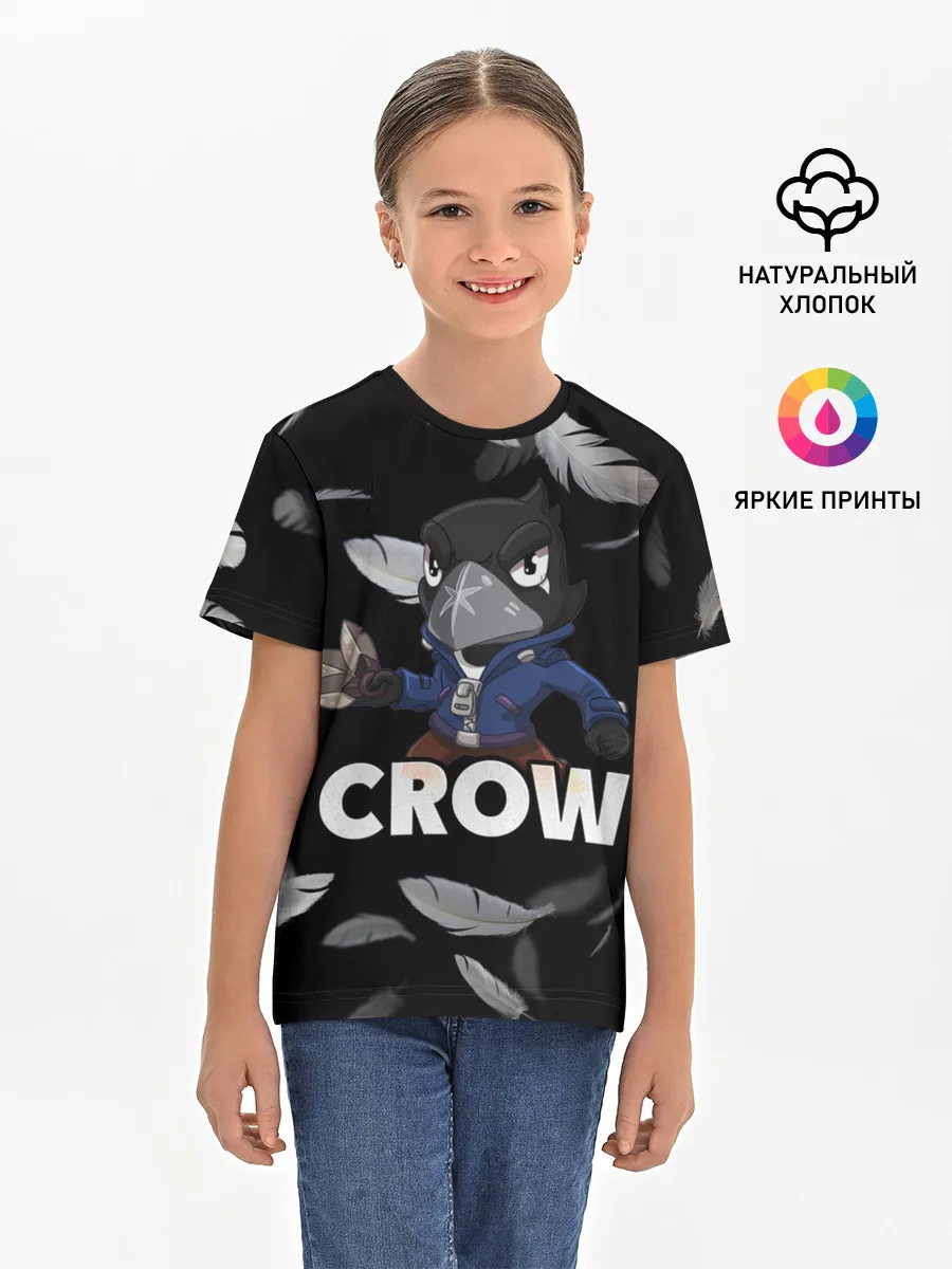 Детская базовая футболка / Brawl Stars CROW