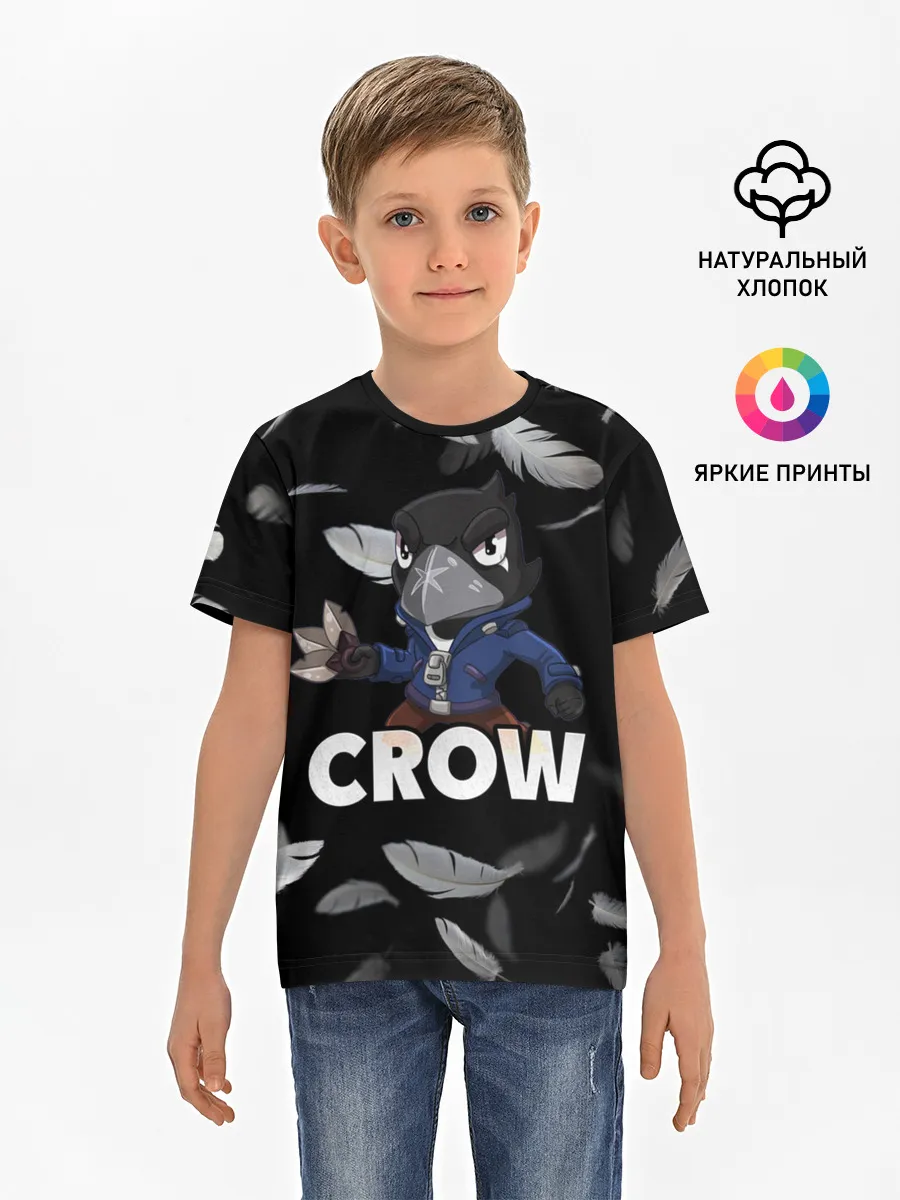 Детская базовая футболка / Brawl Stars CROW