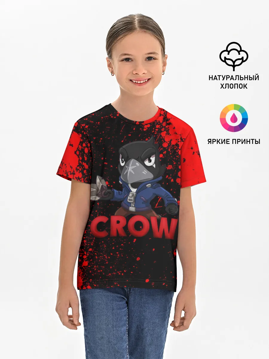 Детская базовая футболка / Brawl Stars CROW