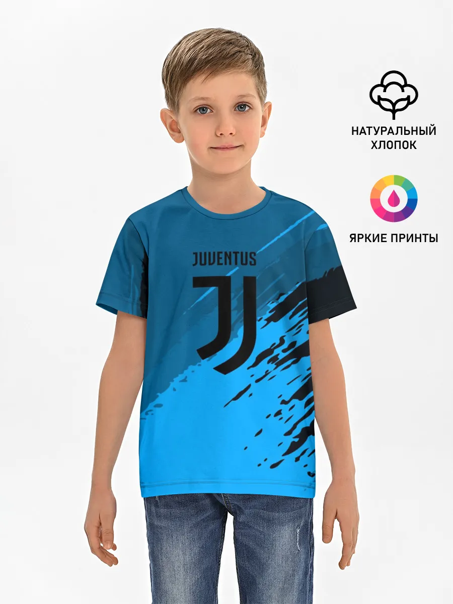 Детская базовая футболка / FC Juventus abstract style