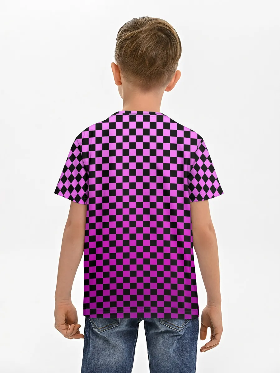 Детская базовая футболка / Checkerboard Color