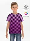 Детская базовая футболка / Checkerboard Color