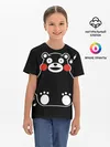 Детская базовая футболка / Kumamon сидит