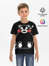 Детская базовая футболка / Kumamon сидит