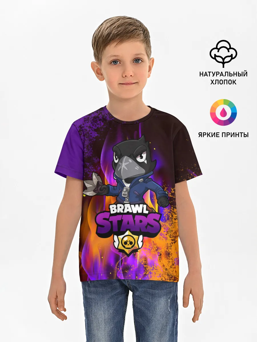 Детская базовая футболка / Brawl Stars CROW