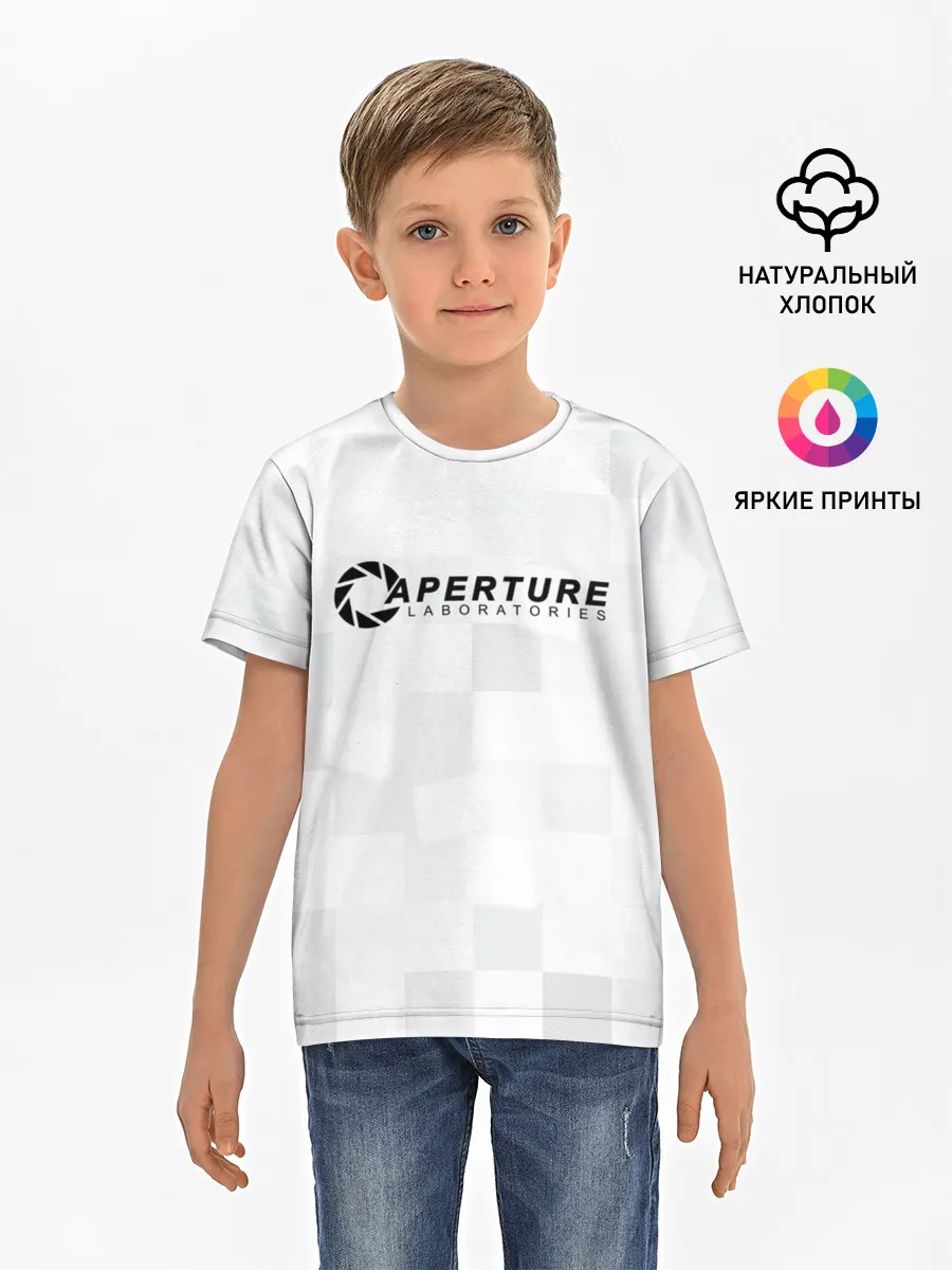 Детская базовая футболка / Aperture Labs