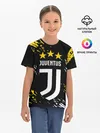 Детская базовая футболка / JUVENTUS / ЮВЕНТУС / КРАСКА