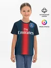 Детская базовая футболка / PSG Форма Новая Home 18/19