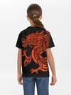 Детская базовая футболка / RED CHINA DRAGON