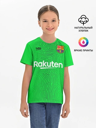 Детская базовая футболка / FC Barcelona | Goalkeeper 2021/22