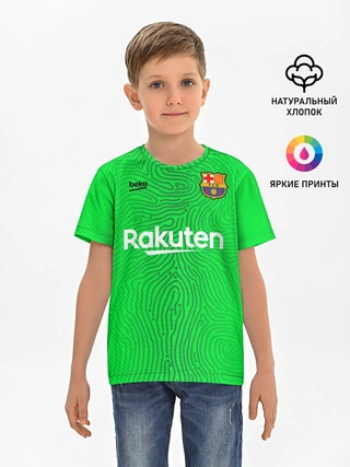 Детская базовая футболка / FC Barcelona | Goalkeeper 2021/22