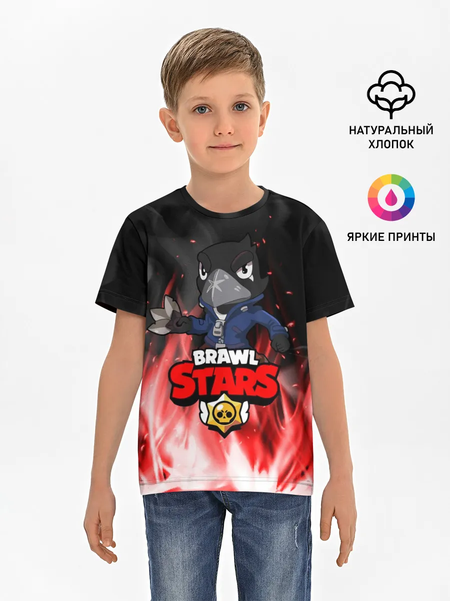 Детская базовая футболка / Brawl Stars CROW